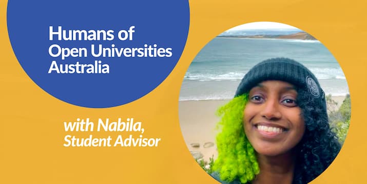 Open Universities Australia student advisor, Nabila.